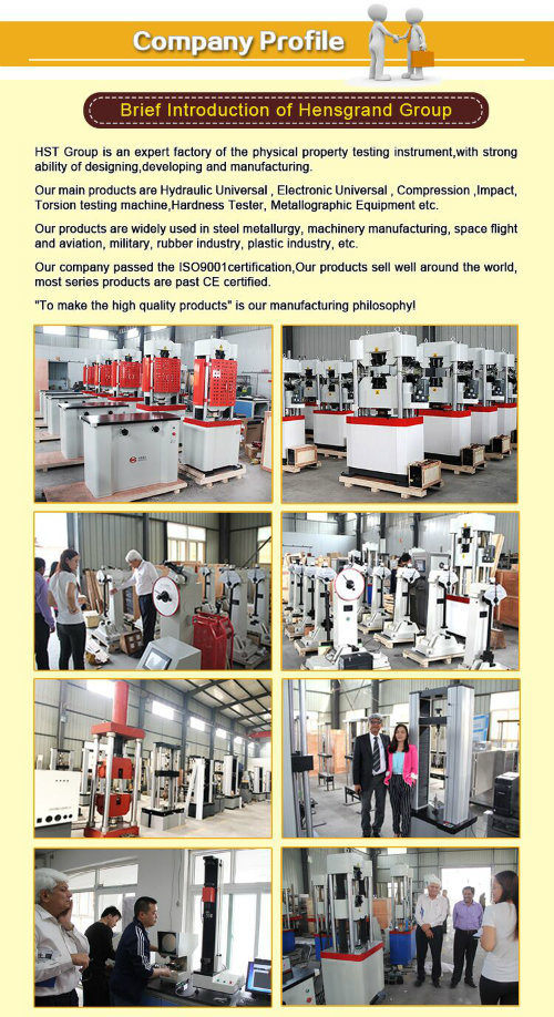 Hydraulic Loading Tension Lab Equipment for Raw Material