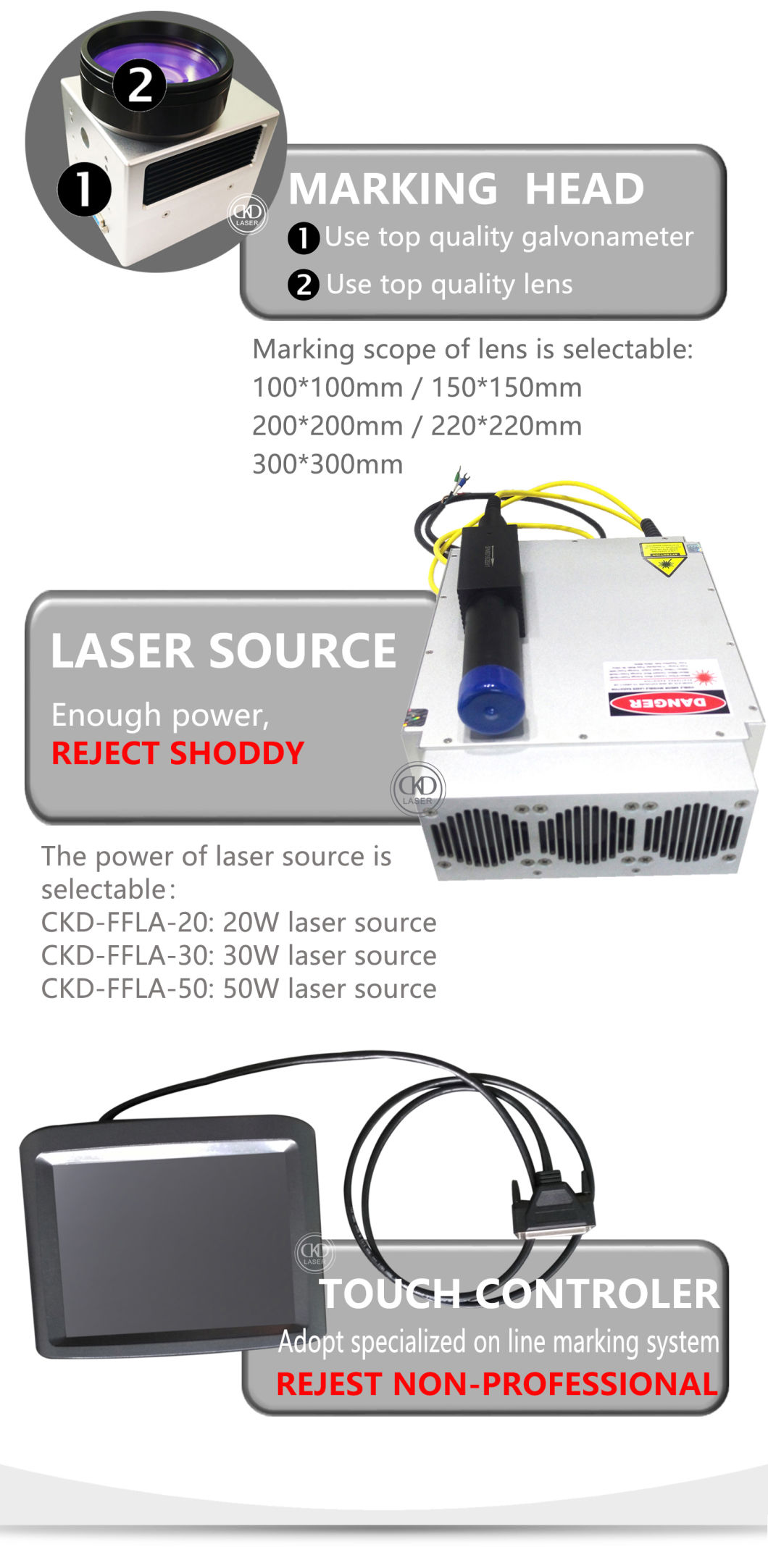 Laser Flying Marking System for Production Line Metal Auto Parts Logo Mark