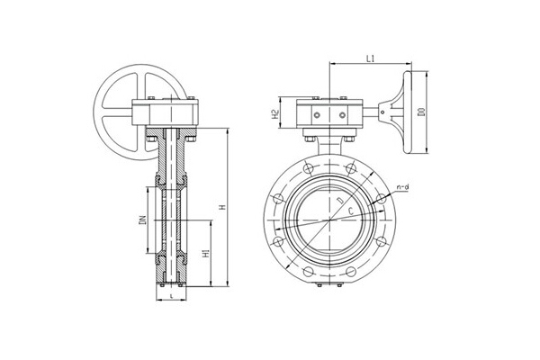 Cast Steel/Industrial Butterfly Valve for Wafer/Lug/Flange Type