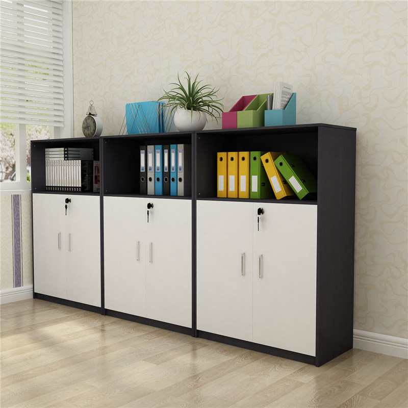 Color Optional Wooden Book Cabinet Office Furniture Filling Cabinet