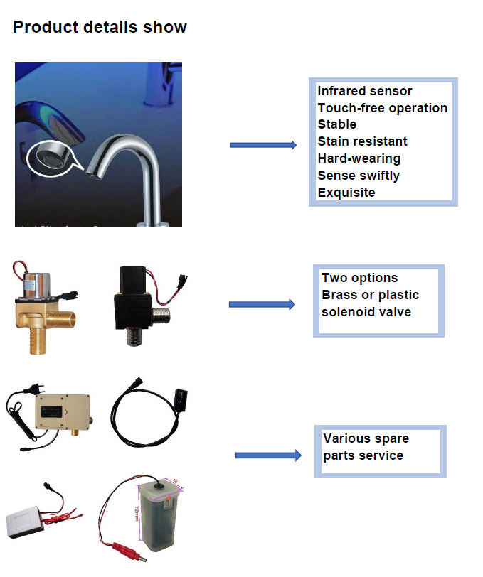 Automatic Thermostatic Faucet Basin Hot Cold Water Mixer Sensor Tap