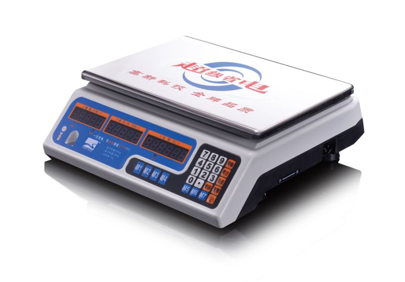 Electronic Balance Price Computing Scale with Stainless Steel Plate