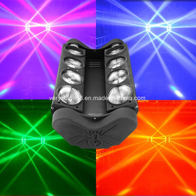 8*10W RGBW 4 in LED Moving Head Spider Beam Light