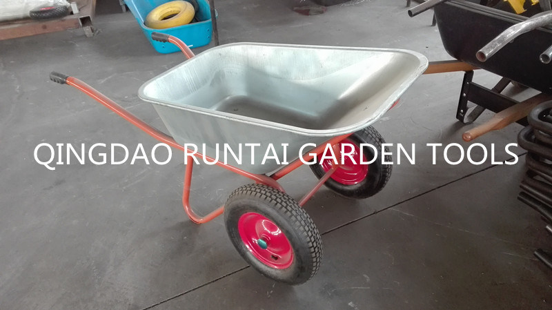 Double Wheesl Russia Model Wheelbarrow (Wb6404W)