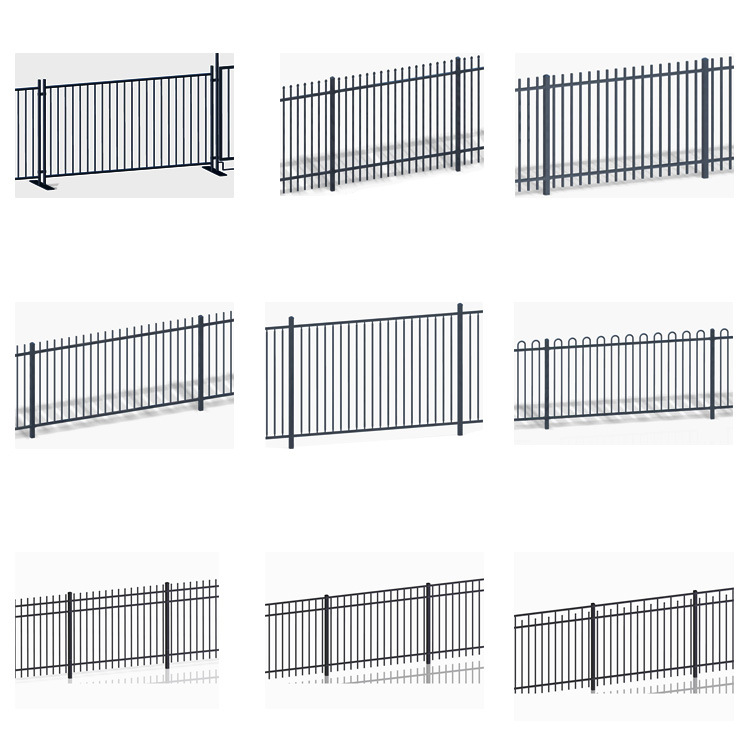 Three/Two Rails Aluminum Ornamental Garden Fence