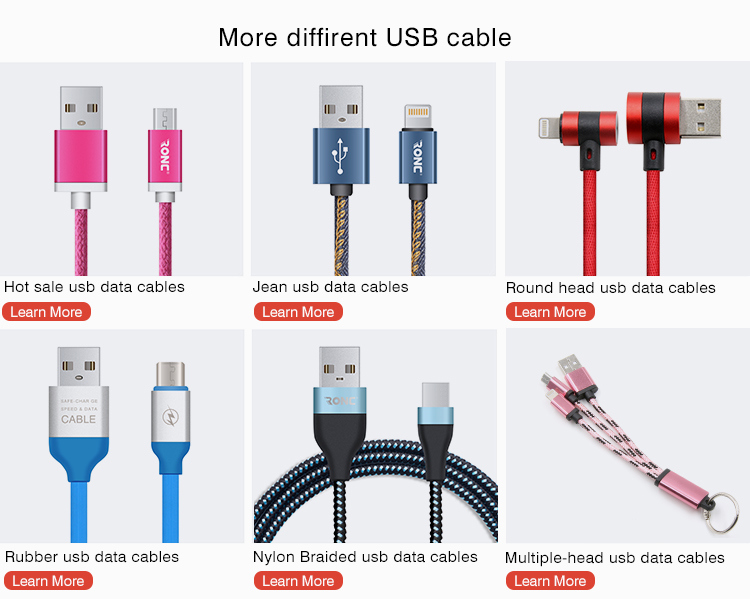 USB 2.0 Mini Data Cable High Quality Micro USB to USB Cable for iPhone and Adroid