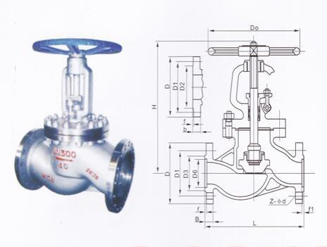 Stainless Steel Steam Valve Flange Wcb Globe Valve Pn 16