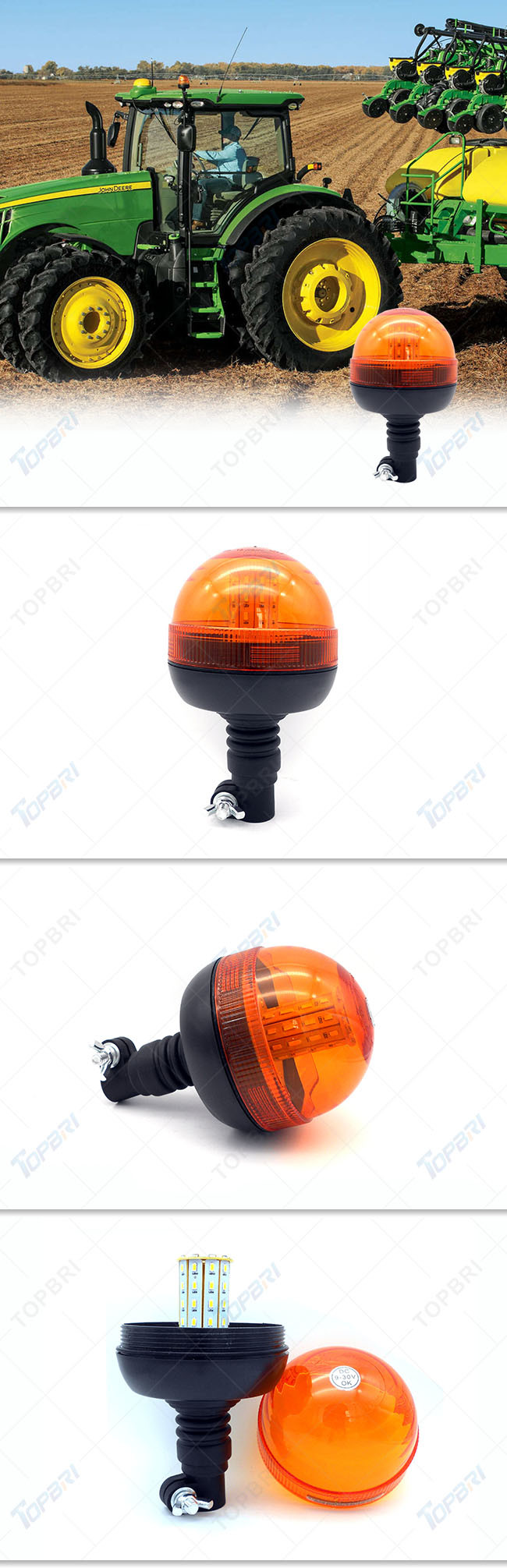 Vehicles R10 LED Warning Flashing Strobe Light Beacon