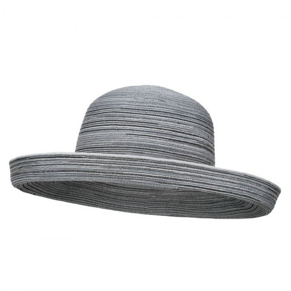 Unisex Upf 40+ Mix Roll up Brim Paper Hat (Black/White)