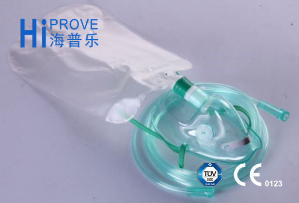 Disposable Non Rebreather Oxygen Mask with Reservoir Bag