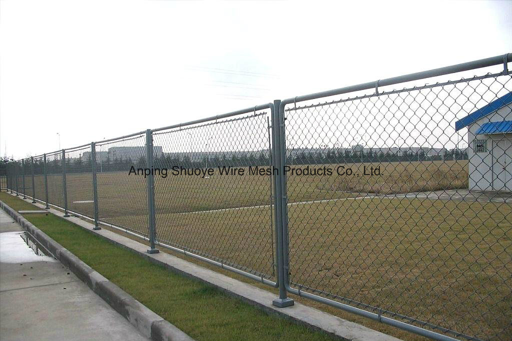 Plastic PVC Coated Chain Link Fence for Playground