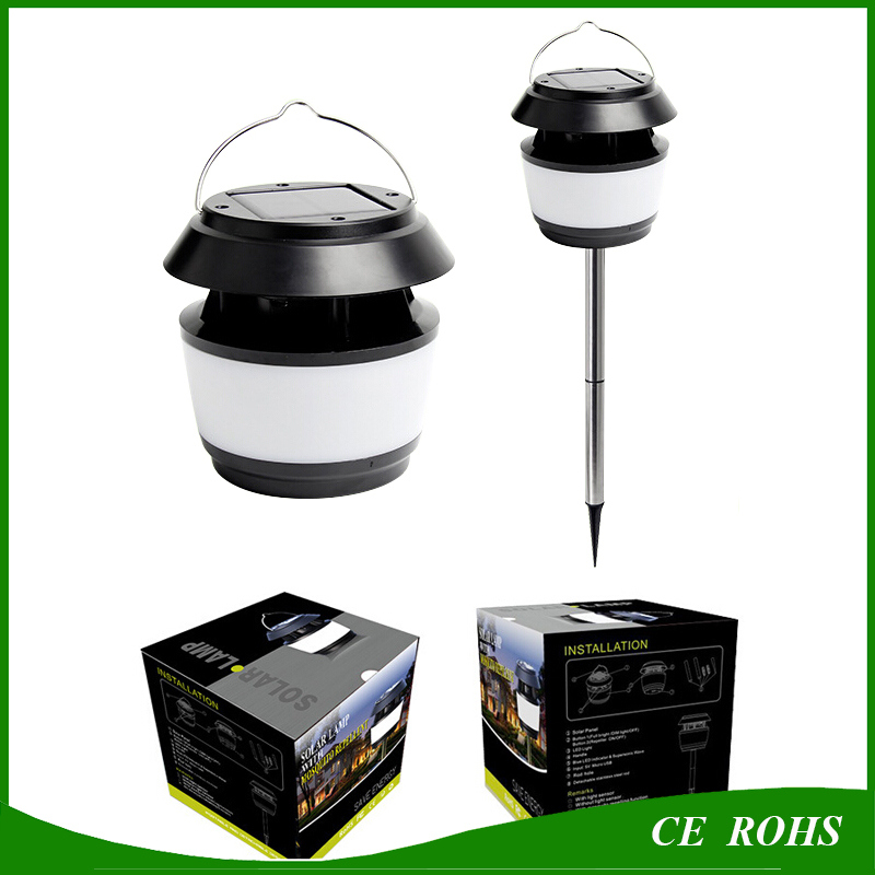 Full Function Mosquito Dispeller Solar Lawn Lanscape Spike Light Solar Hanging Emergency Camping Lantern Outdoor IP65 Tent Lamp