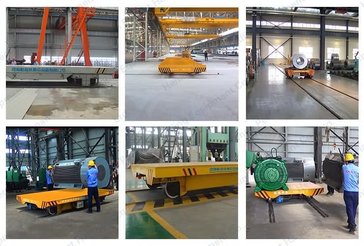 Steel Beam Transfer Trolley with Hydraulic Lifting Table