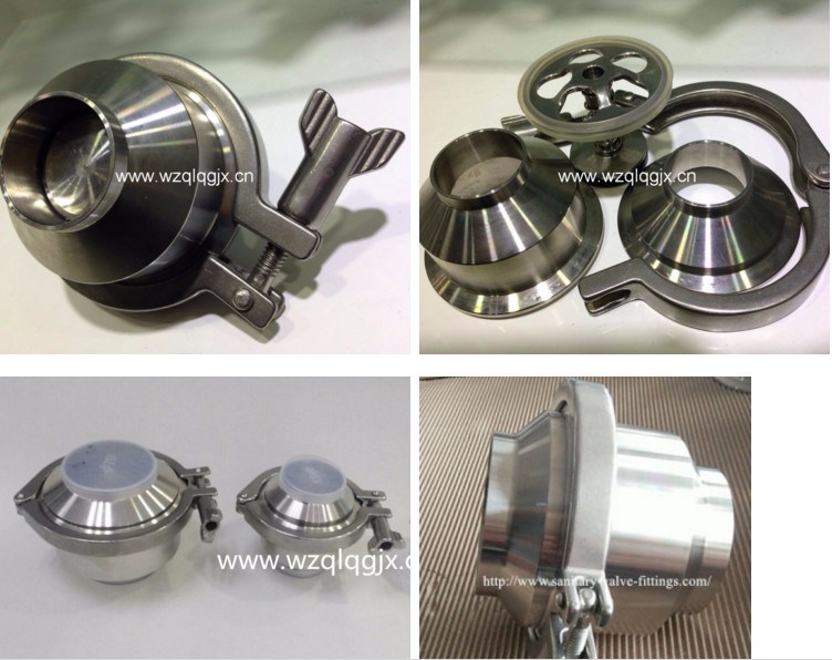 Sanitary Stainless Steel Clamp Type Middle Pressure Weld Non Return Check Valve