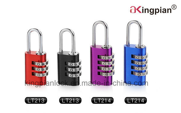 4 Digit Colorful Aluminum Code Combination Lock for Luggage 21mm