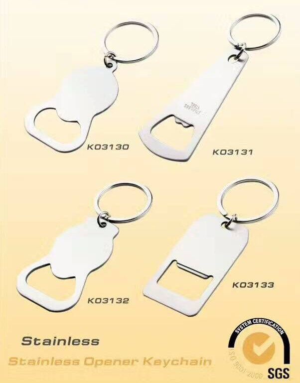 Promational Customized & Color Metal Beer Bottle Opener Key Chain