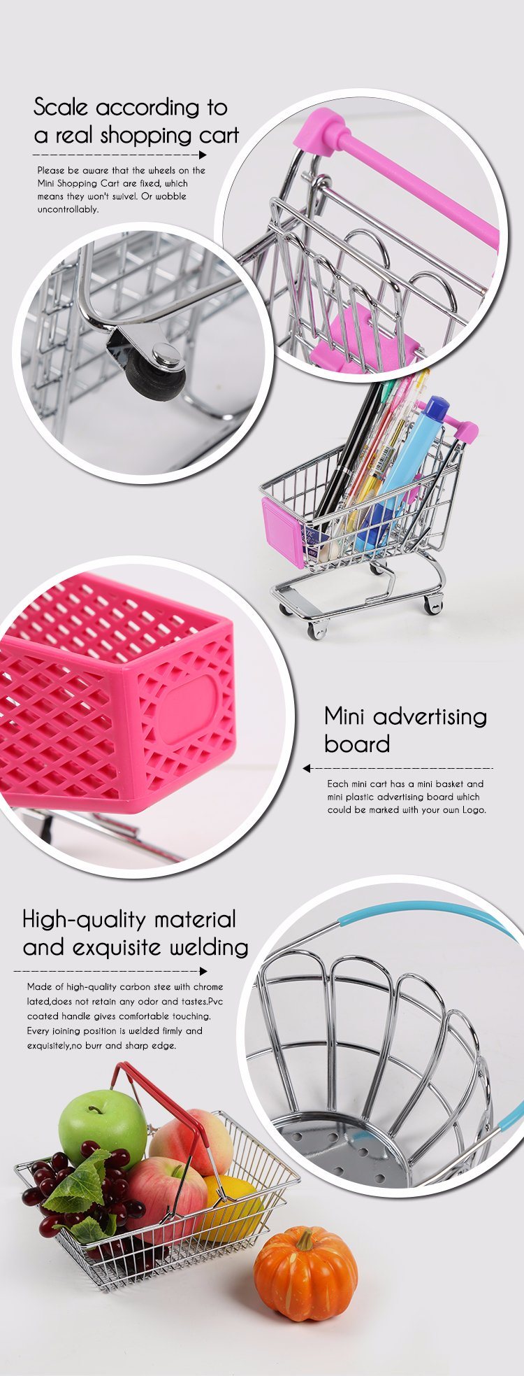 Mini Gift Shopping Cart for Promotion