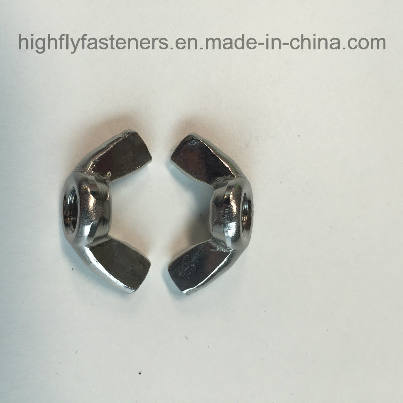 China Supply Standard Size Stainless Steel Wing Nut Butterfly Nut