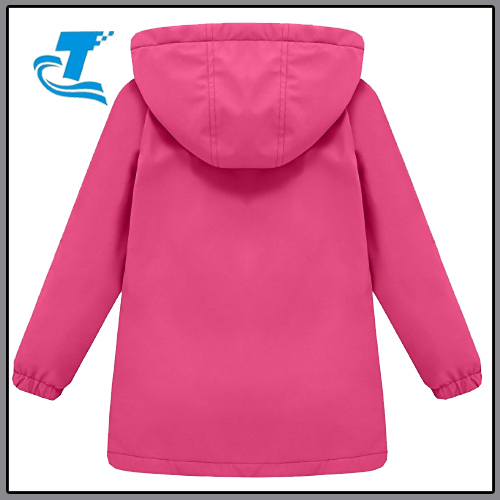 Kid's Lightweight Fleece Lined Hooded Raincoat