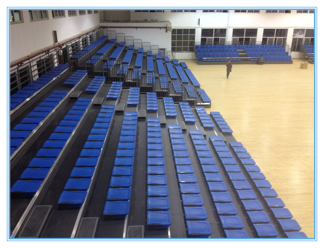 2018 China University Basketball Portable Plastic Chair Retractable Bleachers