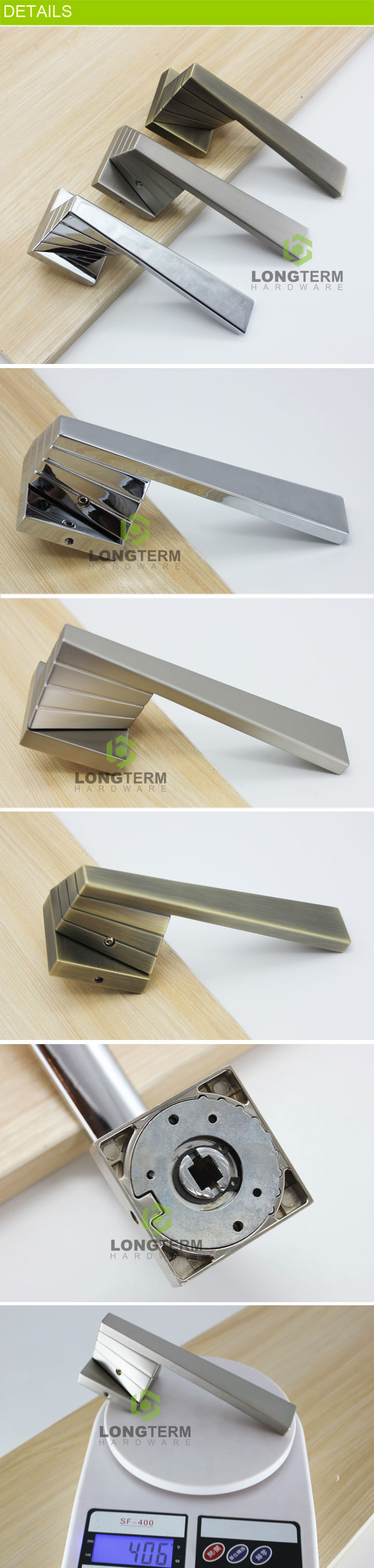 High Quality Zinc Alloy Chrome Internal Door Pull Handle