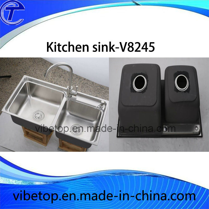 Export Southeast Asia Stainless Steel Kitchen Sink with Drainboard