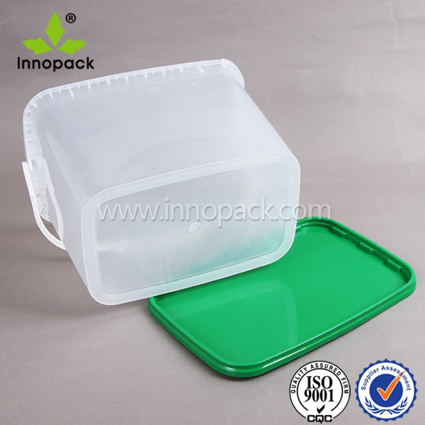 1 Gallon 3gallon 9L Square Rectangle Food Grade Icecream Plastic Container for Food