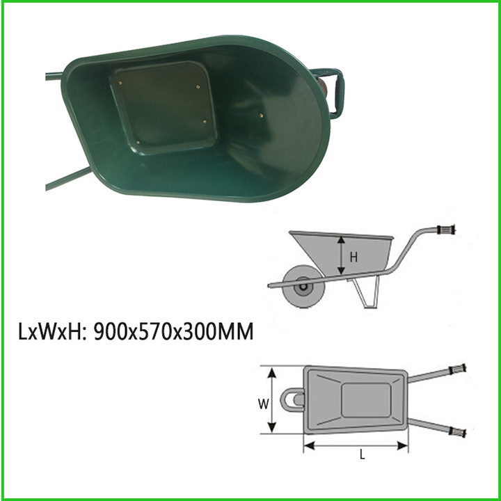 Powder Coating Heavy Duty Wheelbarrow