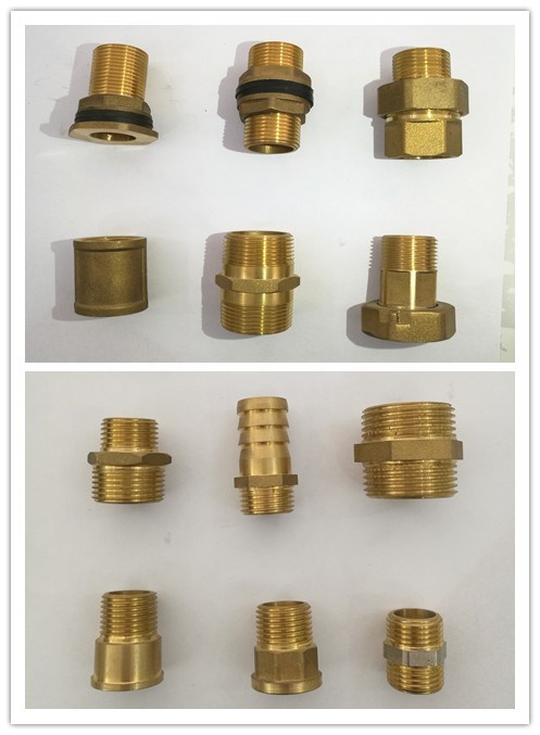 Brass Extention Coupling Nipple Pipe Fitting (YD-6009)