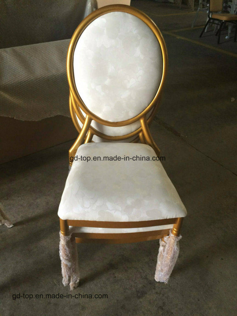 Antique Fabric Round Back Dining Wedding Chair (CY-1012)