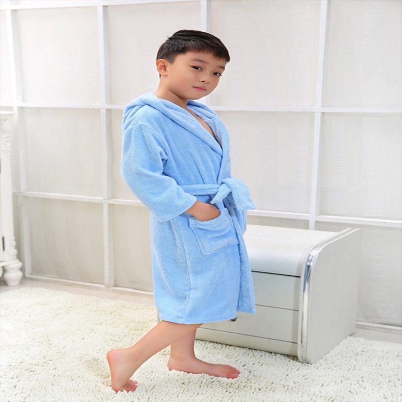 Factory Children's Cotton Terry Bathrobes Baby Bathrobe Wholesale