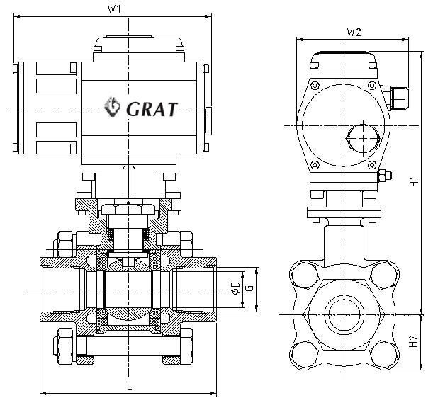 Dn15 DC24V 4-20mA Electric Adjustable Water Pressure Control Valve