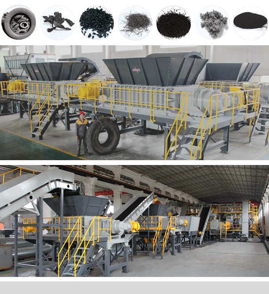 High Compative 5t/Hr Tire Recycling Machine/Rubber Processing Machine