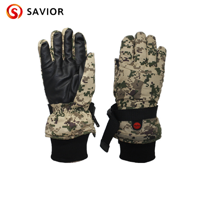 3 levels Control Camouflage Outdoor Sport Heated Glove