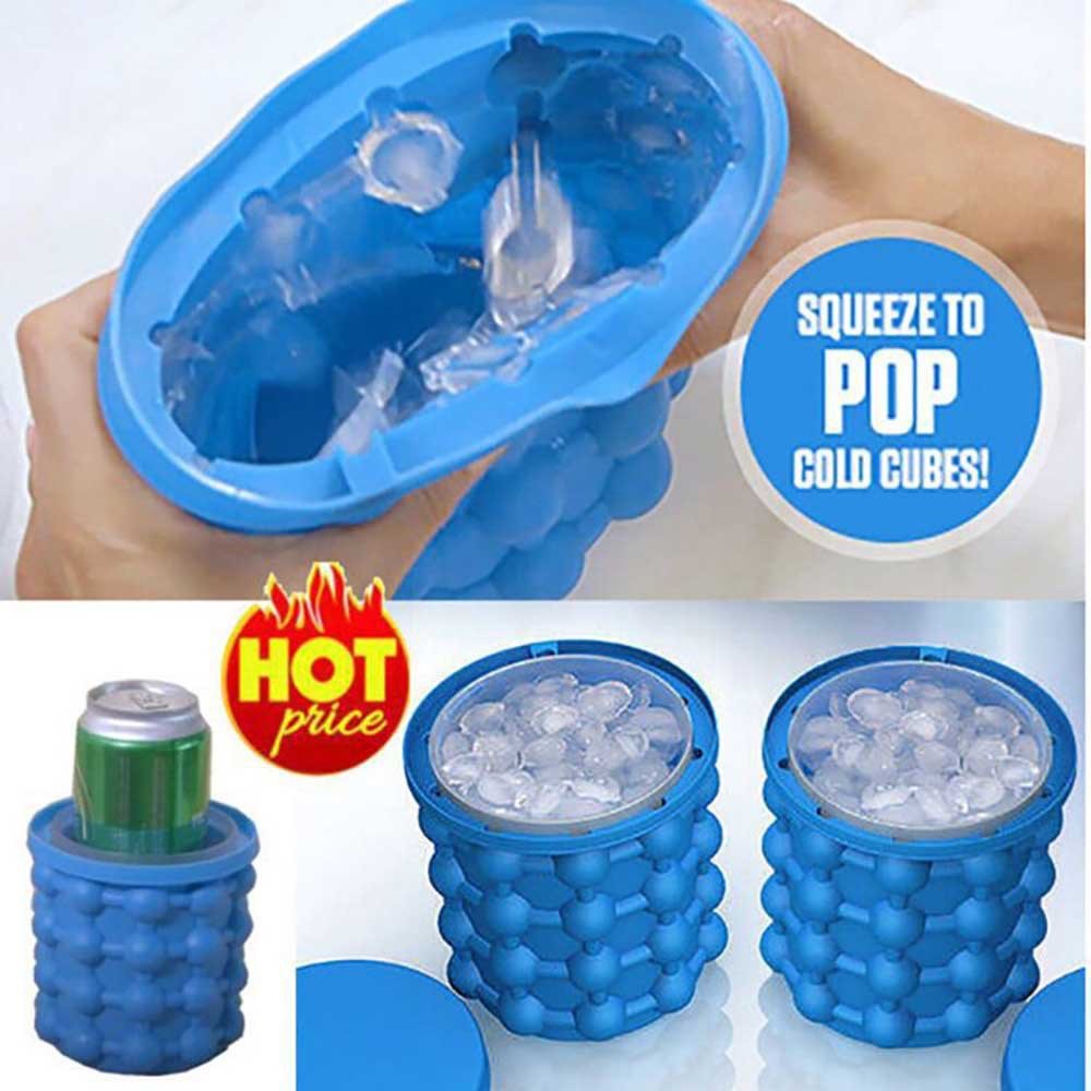 New Arrival Space Saving Ice Cube Maker Genie Ice Bucket