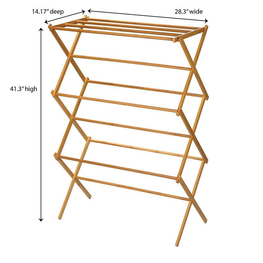 Folding Bamboo Drying Rack