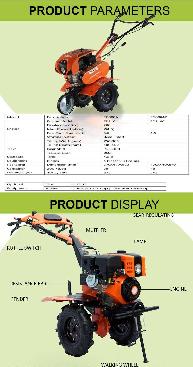 Mini Tractor Rotary Tiller Blade/Power Tiller Price