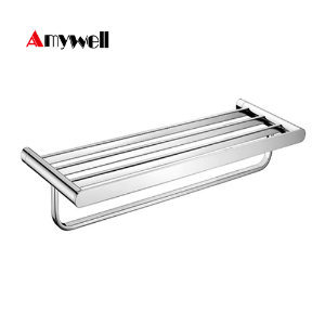 China High Grade Anti-Rust Hotel Towel Racks with Hanging Rail