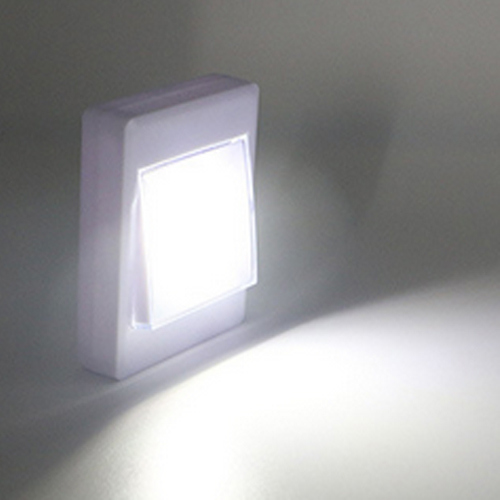 Battery Operated 3W COB LED Wall Small Switch Night Light