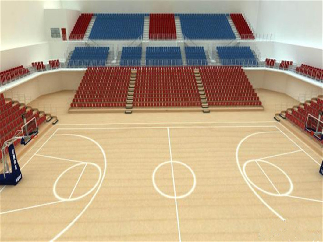 Most Popular Indoor Stadium Telescopic Seating System Sports Bleachers