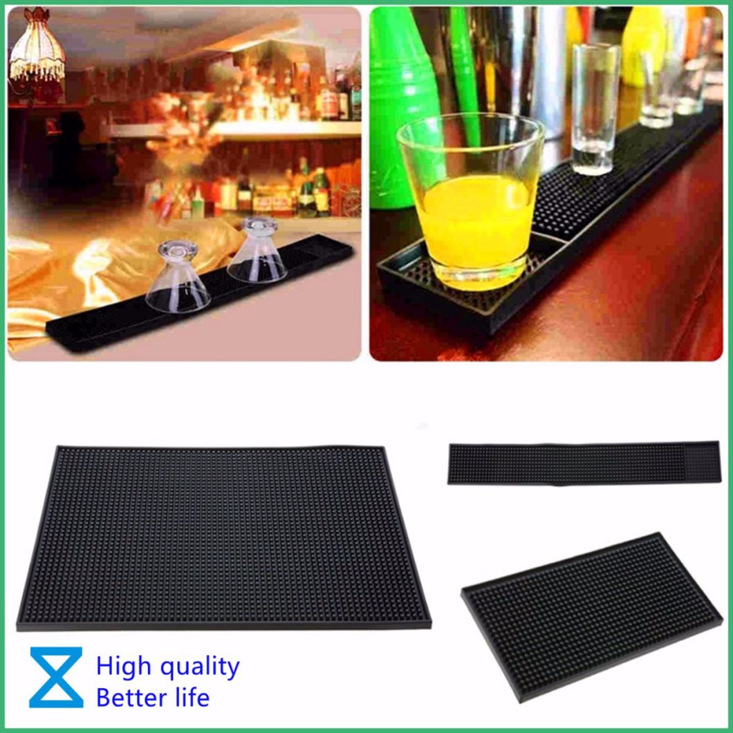 High Quality Customize Logo Promotional PVC Rubber Bar Mat for Bar Gift