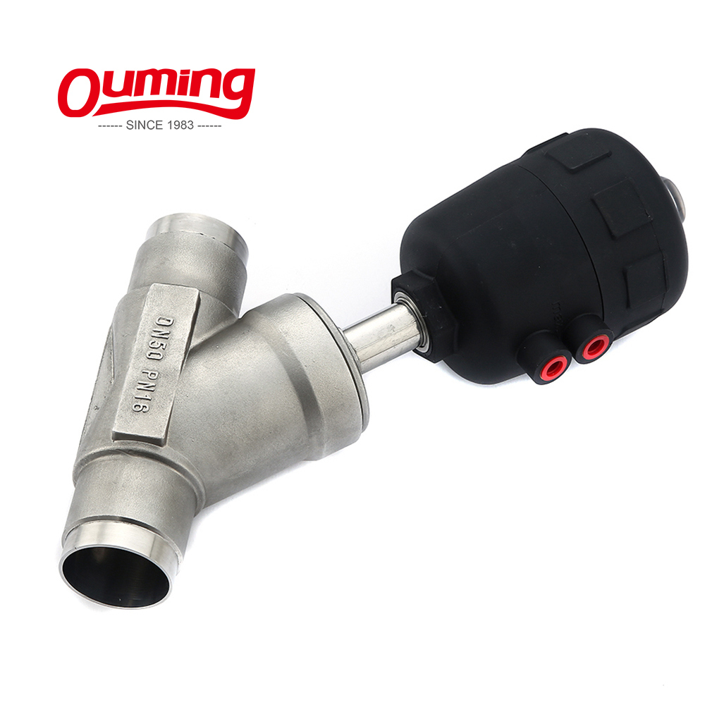 Standard Stainless Steel Angle Seat Pneumatic Control Valve