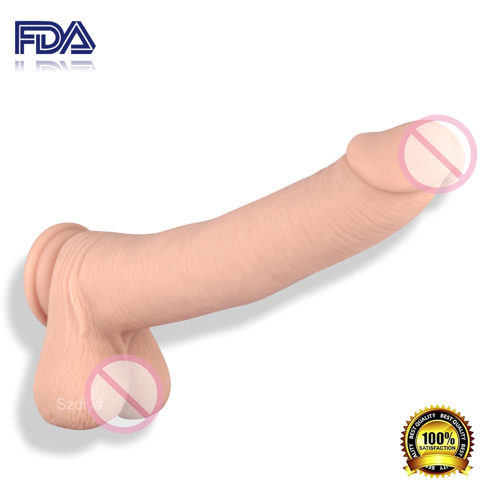 Artificial Chocolate Realistic Dildo Women Sex Toy (DYAST426A)