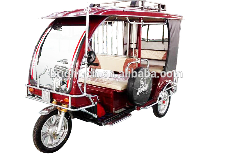 60V 1000W Electric Three Wheeler, Tuk, Passenger Tricycle, Auto Rickshaw