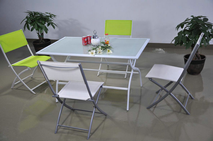 5 Pieces of Folding Table and Chair Package