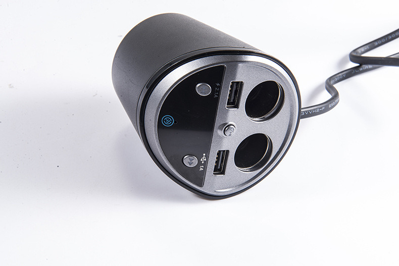 Popular Promotional Wholesale Car Charger 5V 3.1A Quick Charge Dual USB Port LED Display Cigarette Lighter Phone