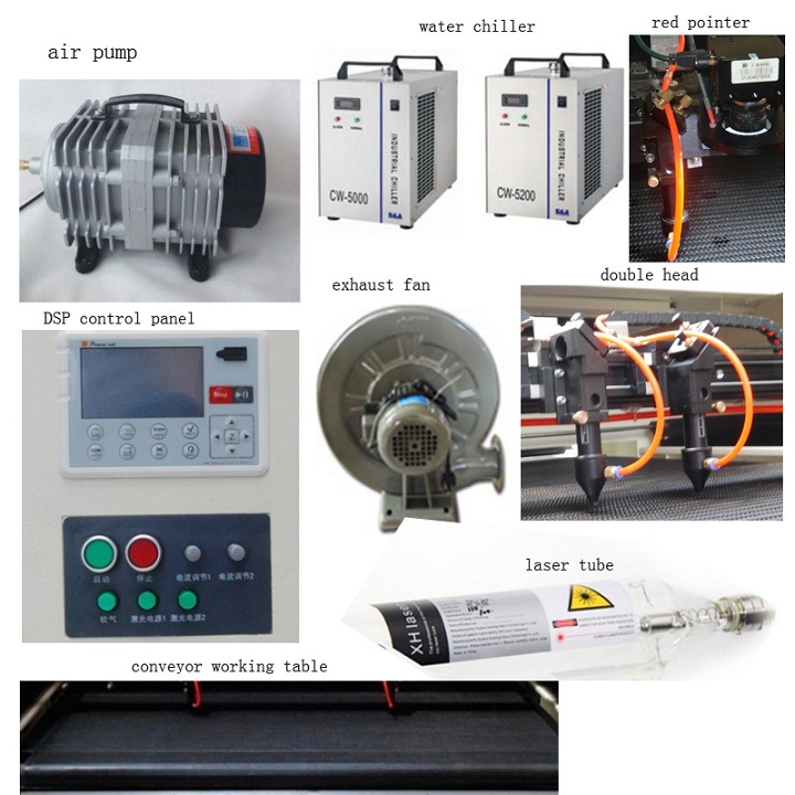 Vacuum Worktable 1500mmx900mm Laser Engraving Cloth Machine