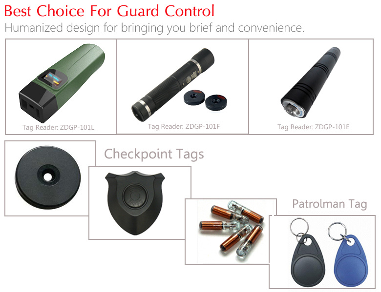Security Guard Tour System with Flashlight
