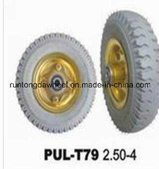 250-4 Grey PU Solid Power Wheelbarrow Tire