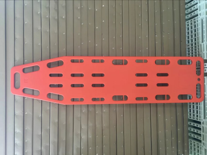 Brightly Colored Plastic Spine Board Stretcher with Standard Specification